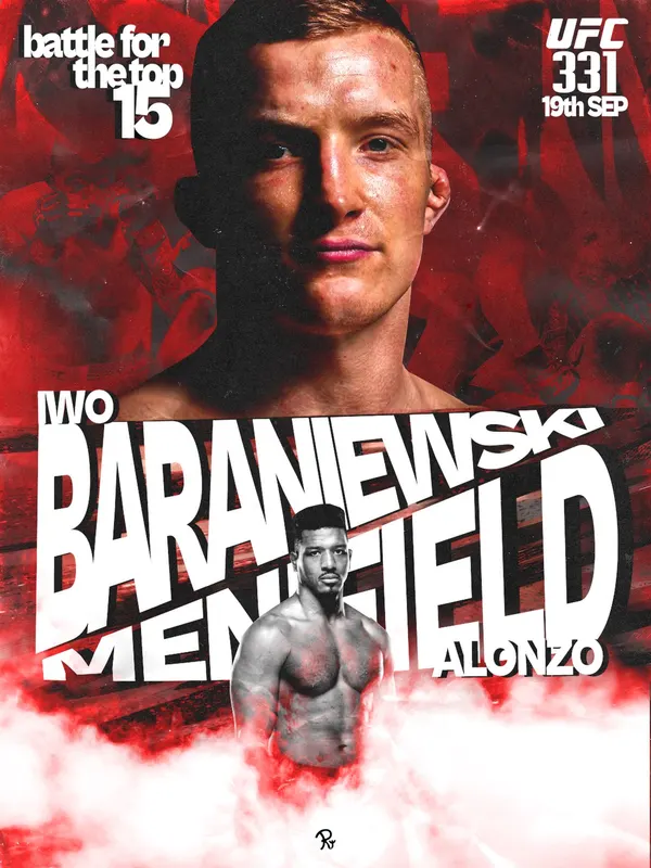 Plakat Razzart: Iwo Baraniewski vs Alonzo Menifield, UFC 331